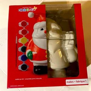 New Creatology Santa ceramic cookie jar DIY